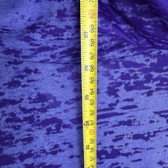 Women's Lightweight Burnout Hoodie Next Level Chic Soft Fabric Purple Size M - Picture 14 of 16